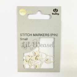 Stitch Marker Pin Cœurs Blanc S