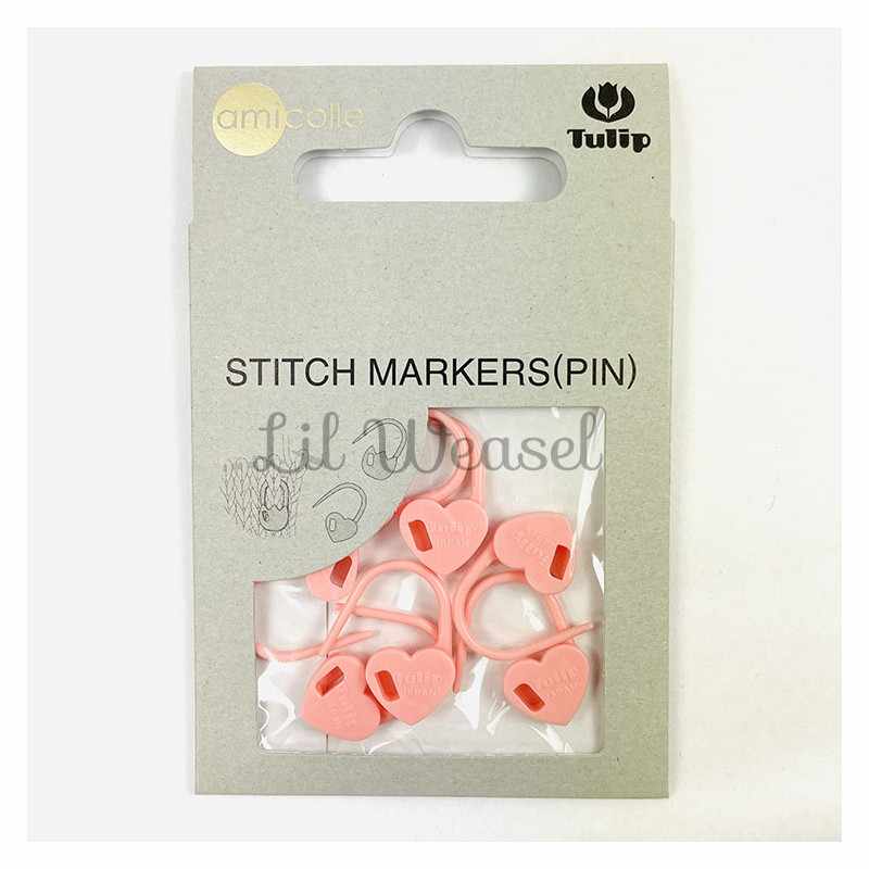 Stitch Marker Pin Cœurs Rose