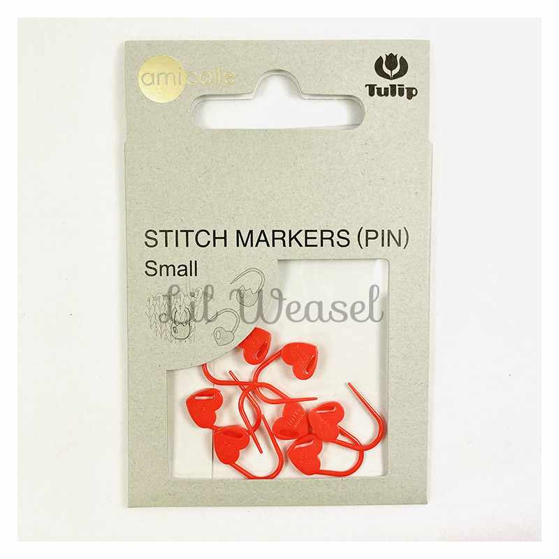 Stitch Marker Pin Cœurs Orange S
