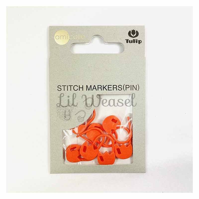 Stitch Marker Pin Tulipes Orange