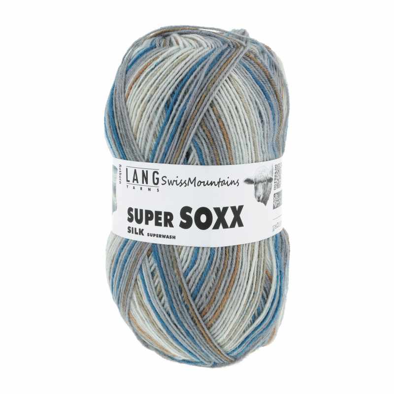 Lang Super Soxx Silk 411 Turquoise