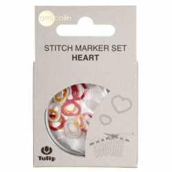 Assorted Stitch Marker Hearts W-R-Y