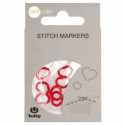 Stitch Markers Hearts - Red M
