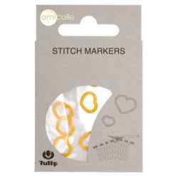 Stitch Markers Hearts - Yellow M